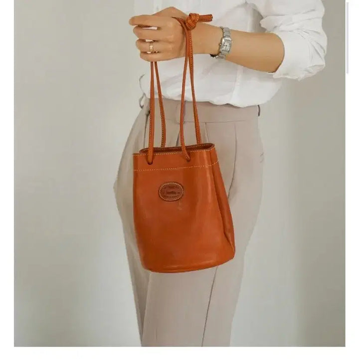 [BUNJANG] Hevitz Mini Bag - Reddish Tan Leather Handbag / 헤비츠 미니백