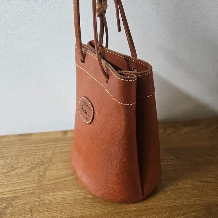 [BUNJANG] Hevitz Mini Bag - Reddish Tan Leather Handbag / 헤비츠 미니백