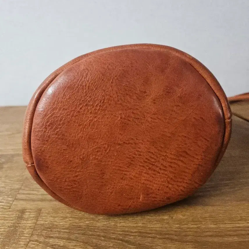 [BUNJANG] Hevitz Mini Bag - Reddish Tan Leather Handbag / 헤비츠 미니백