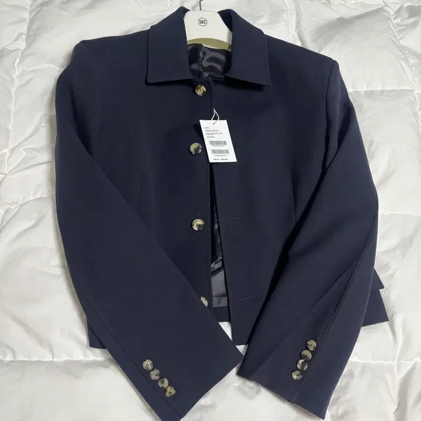 [BUNJANG] RECTO Navy Short Jacket L / [극 신품급] RECTO 렉토 네이비 숏 자켓 L