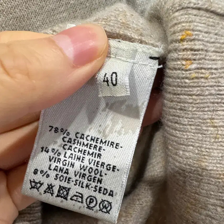 [BUNJANG] Hermes Cashmere Knit Sweater / 에르메스 여성 캐시미어 니트 40 정품