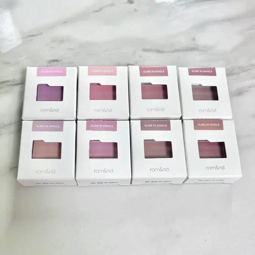 [BUNJANG] Rom&nd Shadow Palette Set / 롬앤 섀도우 토슈즈 피그휘핑 키튼젤리 포도크림 먼지 슈가프레즐 캔디드베리