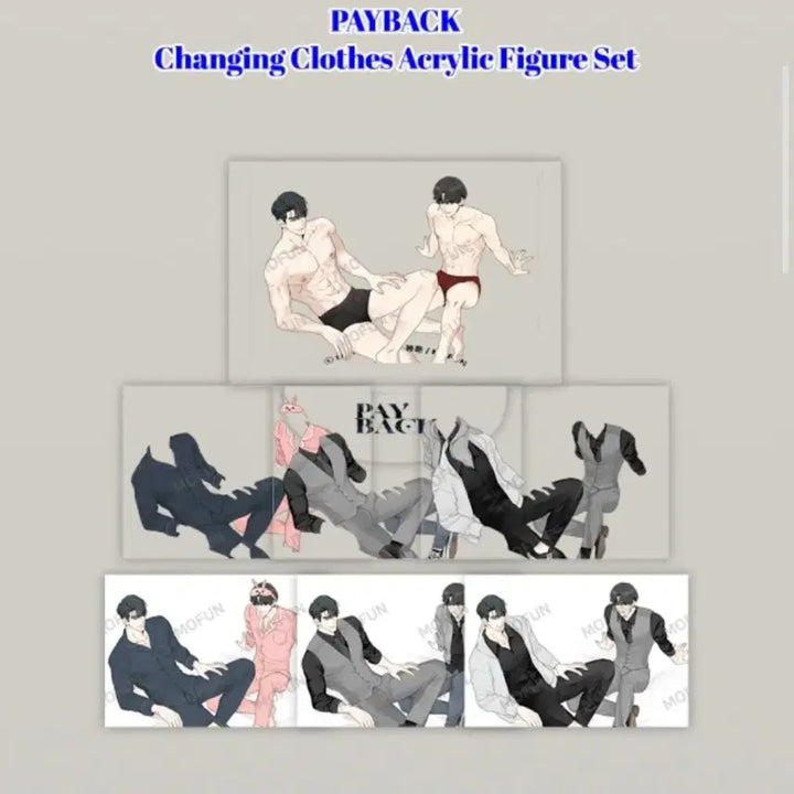 [BUNJANG] Payback Outfit Change Stand Set / 페이백 옷 갈아입히기 스탠드 세트