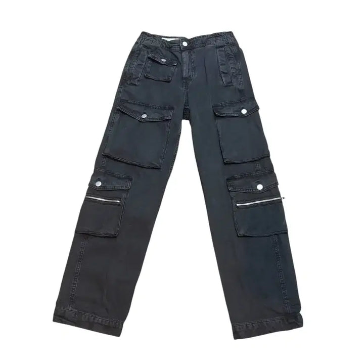 [BUNJANG] ZARA Multi-Pocket Black Cargo Pants / ZARA 멀티포켓 블랙 카고 팬츠