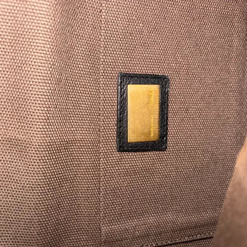 [BUNJANG] Fendi Leather Clutch Brown/Black / 펜디 가죽 클러치백 브라운/블랙