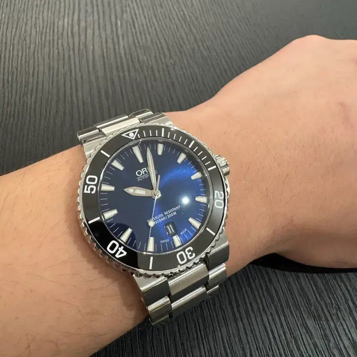 [BUNJANG] Oris Aquis Deep Blue 43.5mm Watch / 오리스 애커스(애퀴스,아퀴스) 딥블루 43.5