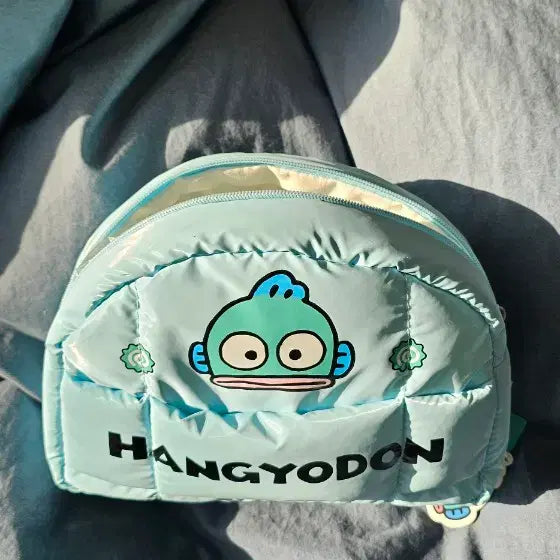 [BUNJANG] Sanrio Hangyodon Pastel Quilted Pouch Bag / 산리오 한교동 파우치 가방