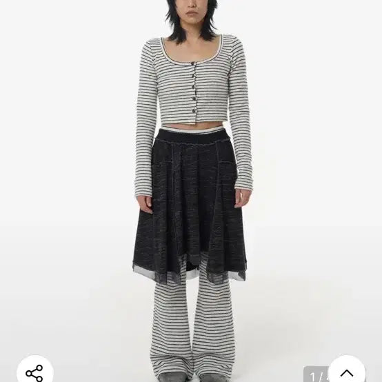 [BUNJANG] Tense Dance Pahisum Cozy Flare Skirt Black / 텐스댄스 파히섬 코지 플레어 스커트 블랙 pahisum 텐댄