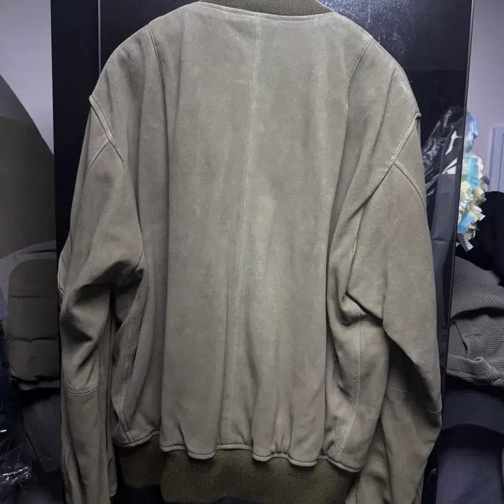 [BUNJANG] He'rill B-15 Suede Jacket Olive / 헤릴 B-15 스웨이드자켓 어드레서별주 올리브 3