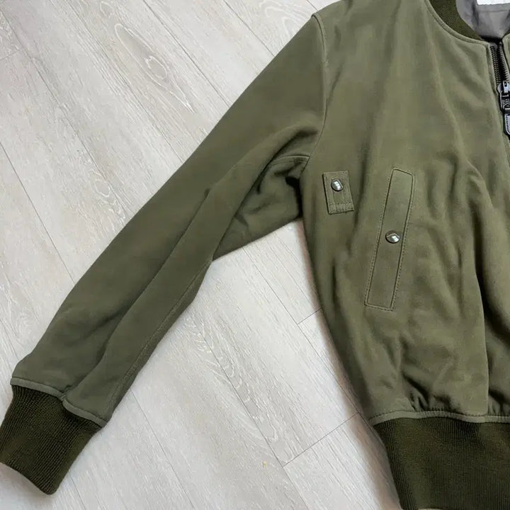 [BUNJANG] He'rill B-15 Suede Jacket Olive / 헤릴 B-15 스웨이드자켓 어드레서별주 올리브 3