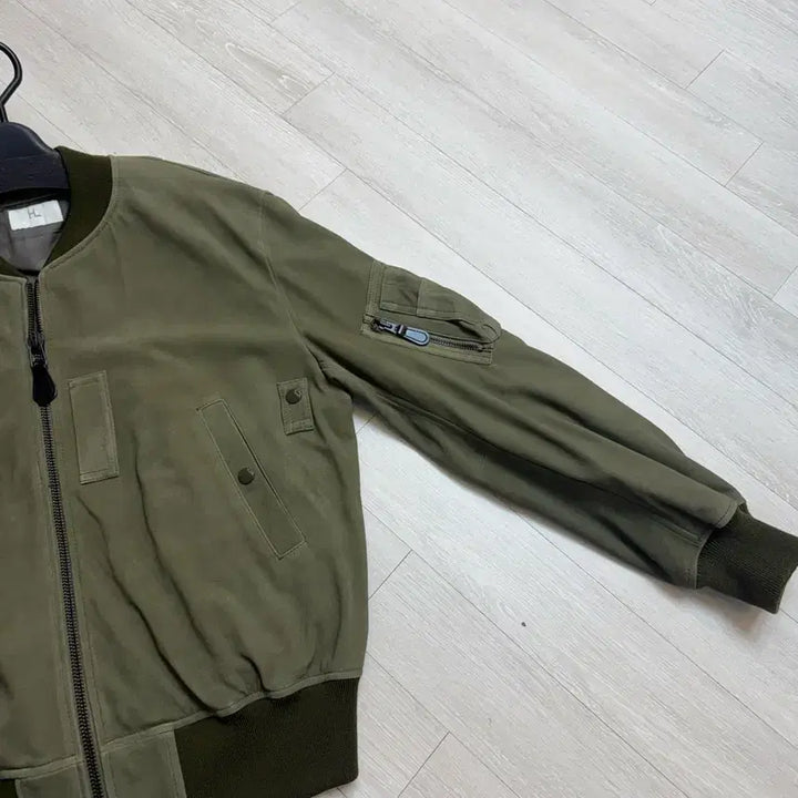 [BUNJANG] He'rill B-15 Suede Jacket Olive / 헤릴 B-15 스웨이드자켓 어드레서별주 올리브 3