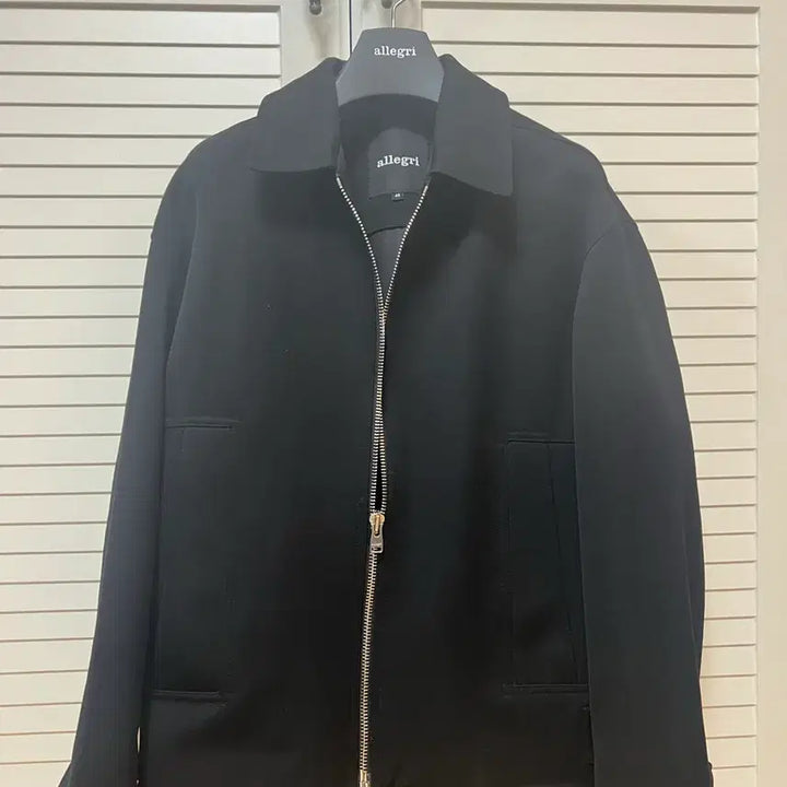 [BUNJANG] Allegri Black Wool Twill Oversized Blouson Jacket / 알레그리 블랙 울 트윌 오버핏