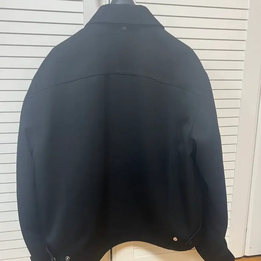 [BUNJANG] Allegri Black Wool Twill Oversized Blouson Jacket / 알레그리 블랙 울 트윌 오버핏