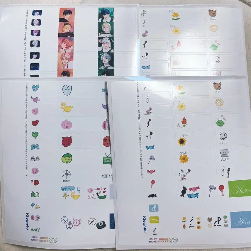 [BUNJANG] PLAVE Bundle Set Name Sticker / 플레이브 케타포팝업 네임스티커 4장 일괄