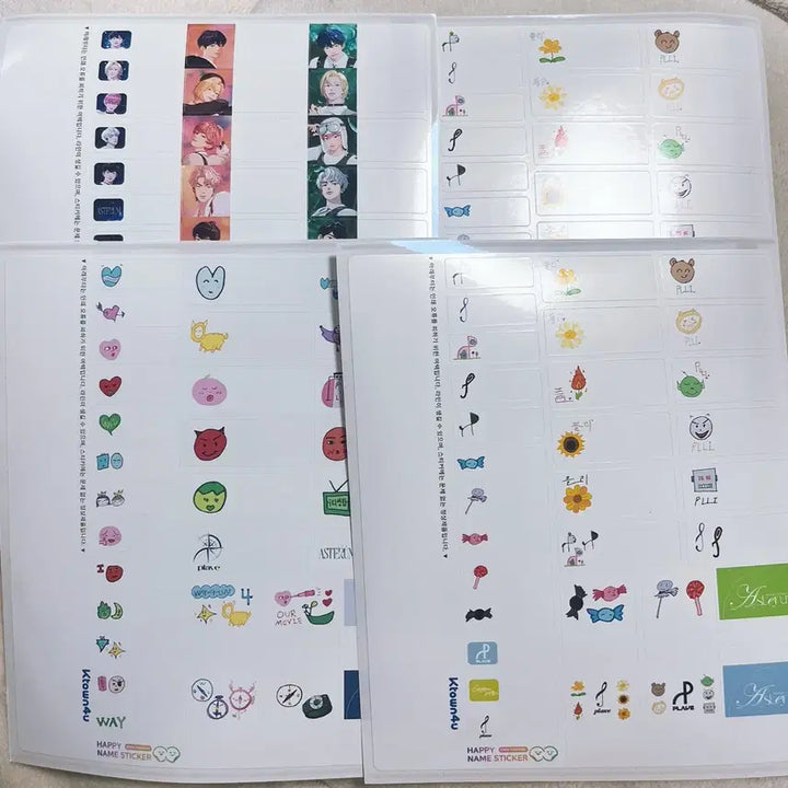 [BUNJANG] PLAVE Bundle Set Name Sticker / 플레이브 케타포팝업 네임스티커 4장 일괄