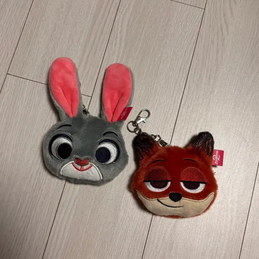 [BUNJANG] Cetaphil Zootopia Nick &amp; Judy Mirror Keyring Set / 세타필 주토피아 거울키링 닉 주디 세트