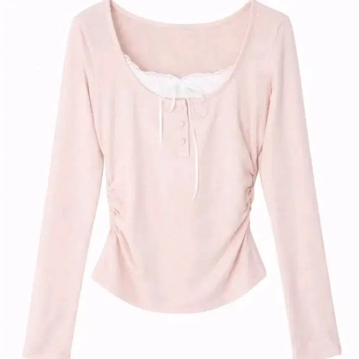 [BUNJANG] French Lace Balletcore Hime Knit Top / [SALE/*바로발송*] 프렌치 레이스 발레코어 히메 니트