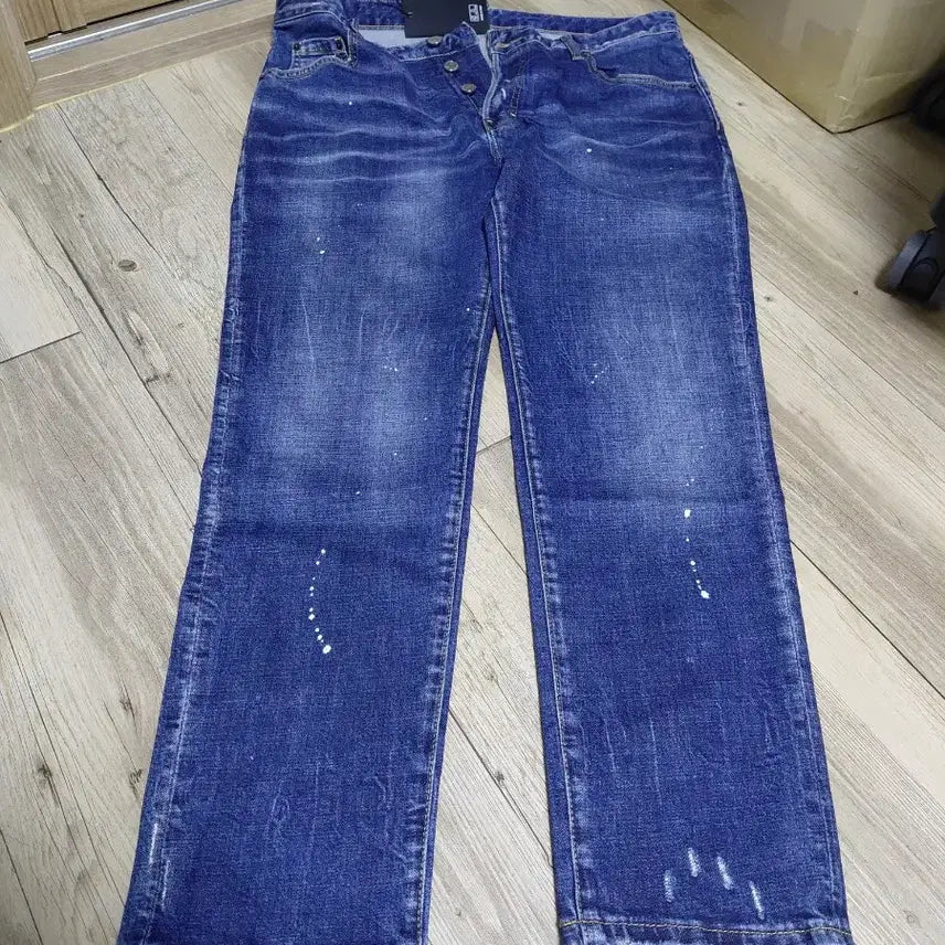 [BUNJANG] Dsquared2 Splatter Denim Jeans / Dsquared2 스플래터 데님 청바지