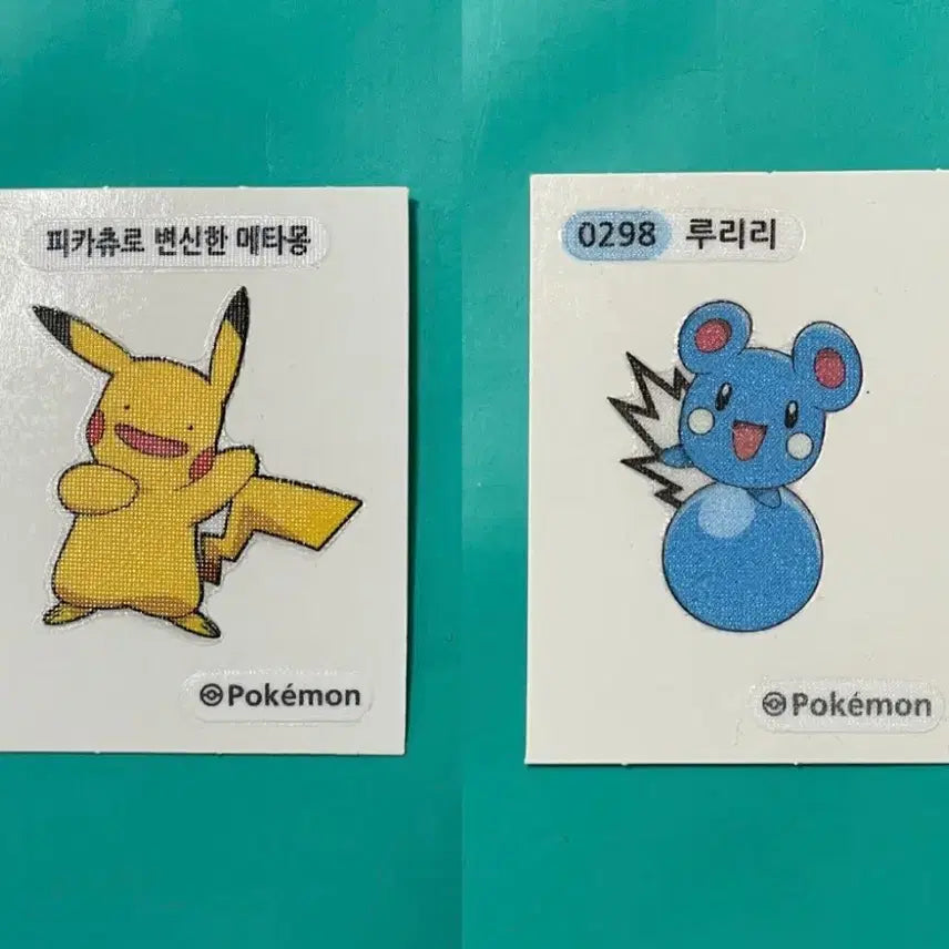 [BUNJANG] Pokemon Tteokbokki Stickers Bundle (Palkia, Ditto, Quaxly) / 특가 포켓몬 띠부씰 모음(펄기아, 변신메타몽, 고라파덕, 나오하 등)
