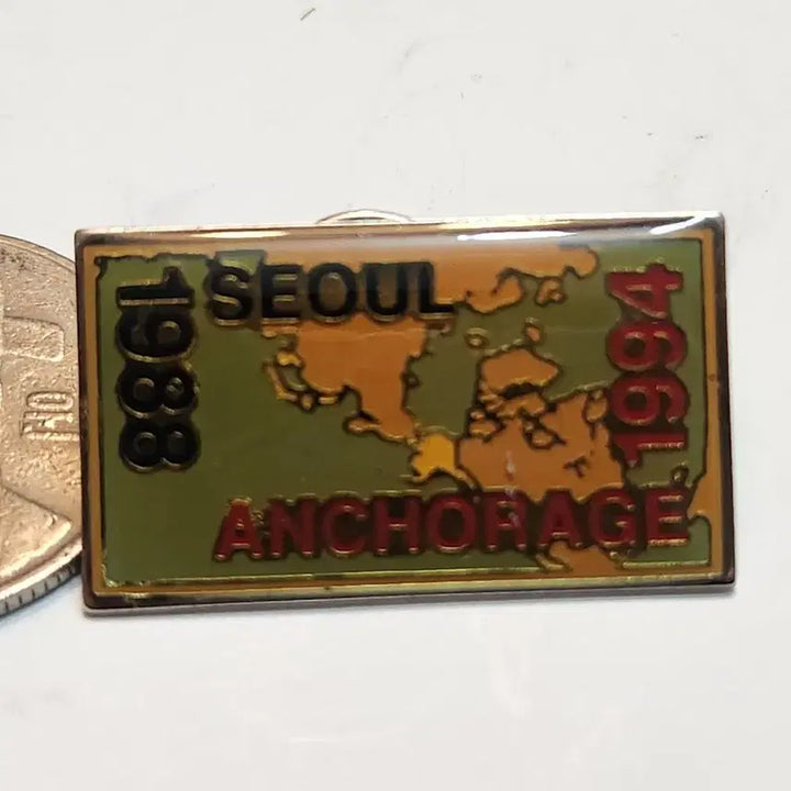 [BUNJANG] Seoul Anchorage Commemorative Pin Badge / 서울 앵커리지  기념 핀뱃지