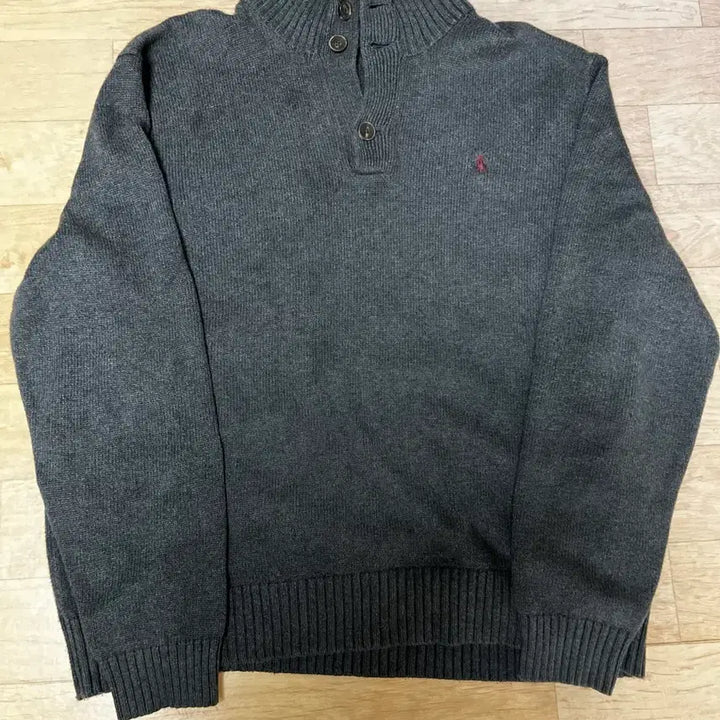 [BUNJANG] Polo Knit Half-Zip Sweater / 폴로 니트 반집업