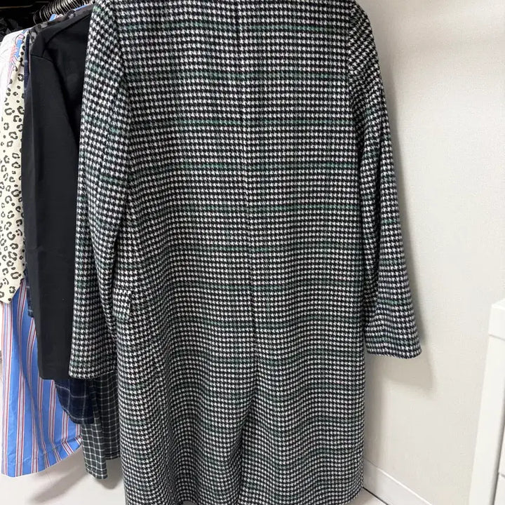 [BUNJANG] Visit in New York Wool Check Long Coat - Size 55 / 비지트인뉴욕 울 체크 롱코트 55 / 백화점 구매 / 상태좋음