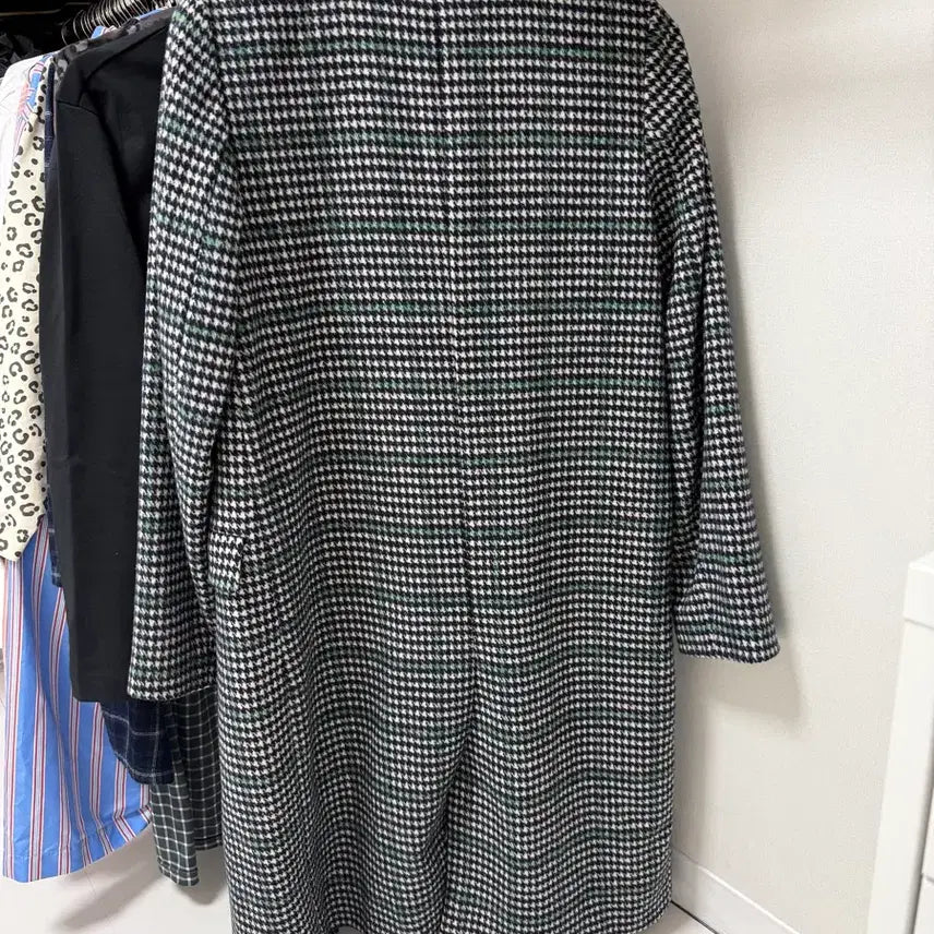 [BUNJANG] Visit in New York Wool Check Long Coat - Size 55 / 비지트인뉴욕 울 체크 롱코트 55 / 백화점 구매 / 상태좋음