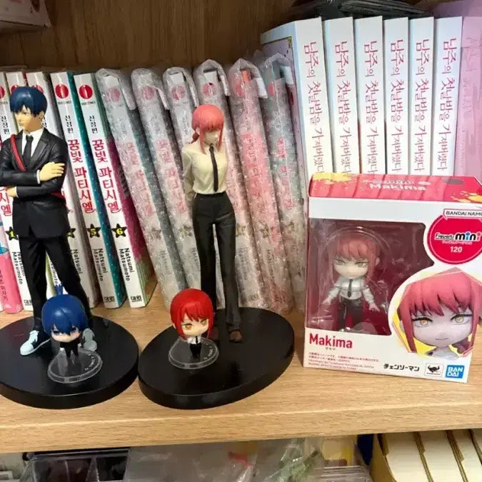 [BUNJANG] Chainsaw Man Makima &amp; Aki Figure Set / 체인소맨 마키마 피규어 3종+ 아키 피규어(하자있음)