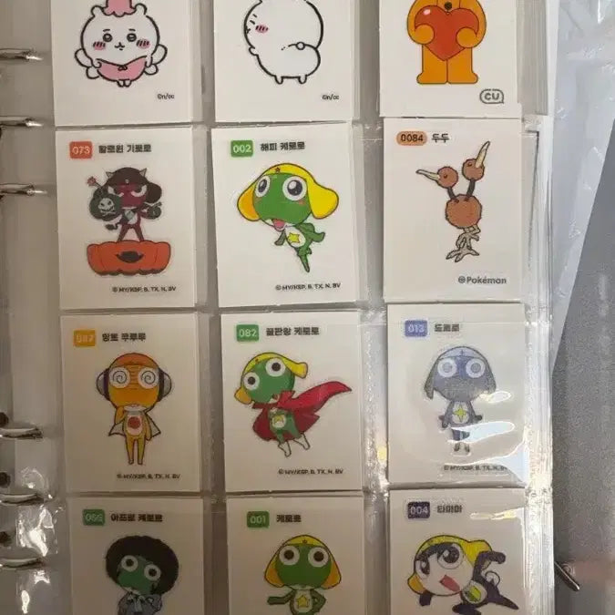 [BUNJANG] Keroro Ttibueseel Sticker Bundle Set / 케로로 띠부씰!! 일괄 !!