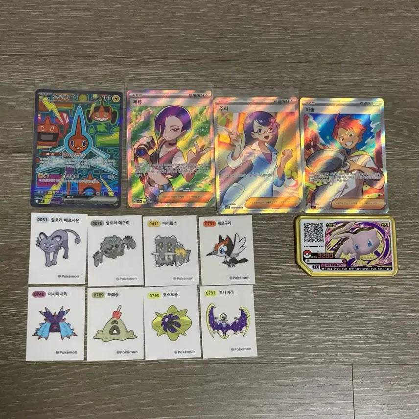 [BUNJANG] Pokemon Pokemon Gaore & Tteokbisil Bundle Set / 포켓몬카드 포켓몬가오레 포켓몬띠부씰 (일괄)