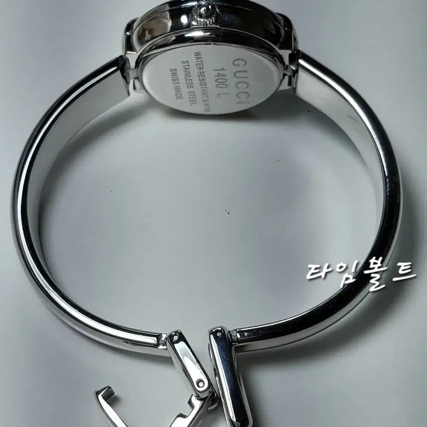 [BUNJANG] Gucci 1400L Silver Bangle Watch / (전시급) 정품 구찌시계 1400L 실버 심플주얼리