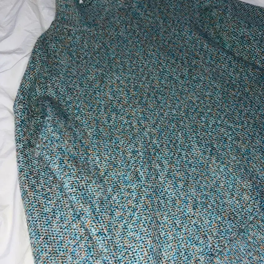 [BUNJANG] Hangul Forest Turtleneck Knit Sweater / 한글숲 손아트 목폴라 니트