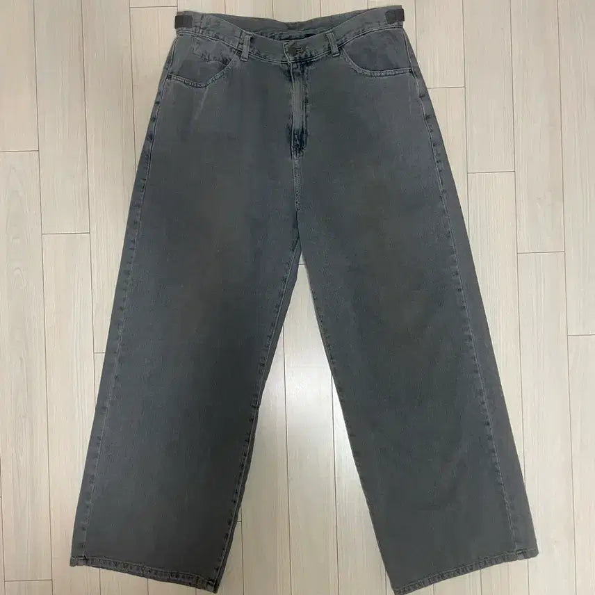 [SOLD OUT] (4) 폴리테루 고시마 데님 팬츠 블리치드 그레이/polyteru