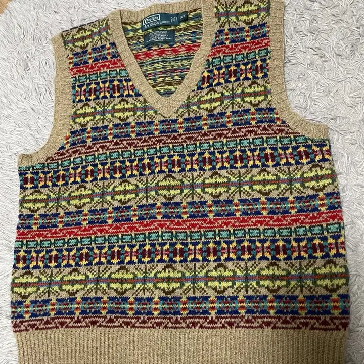 [BUNJANG] Polo Fair Isle Vest / 폴로 페어아일 베스트