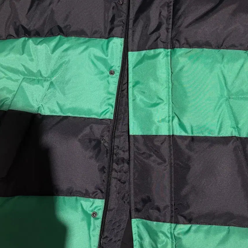 [BUNJANG] Balenciaga 2018 Stripe Colorblock Down Padded Coat / Balenciaga 2018 스트라이프 컬러블록 다운 패딩 코트