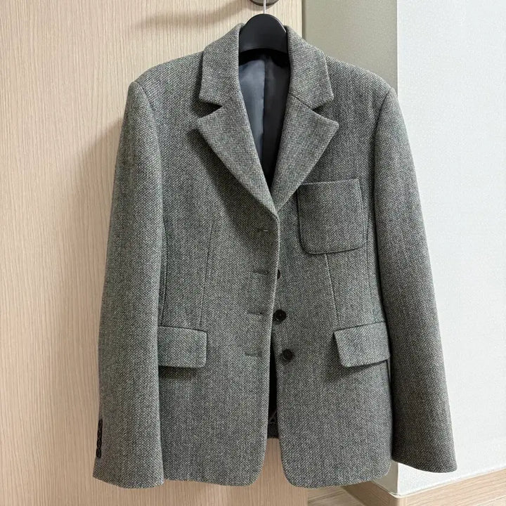 [BUNJANG] Musinsa Standard Women's Wool Tweed Blazer Jacket / [무료배송] 무신사 스탠다드 우먼즈 울 트위드 4버튼 블레이저 자켓