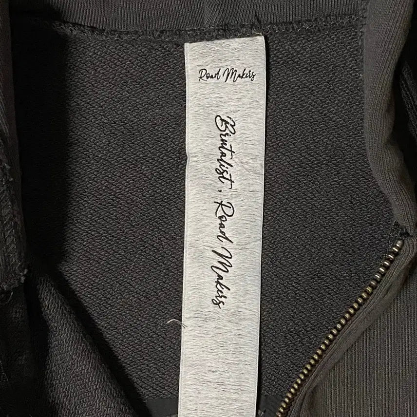 [BUNJANG] Brutalist9964 Black Hoodie Zip-up / Brutalist9964 블랙 후드 집업