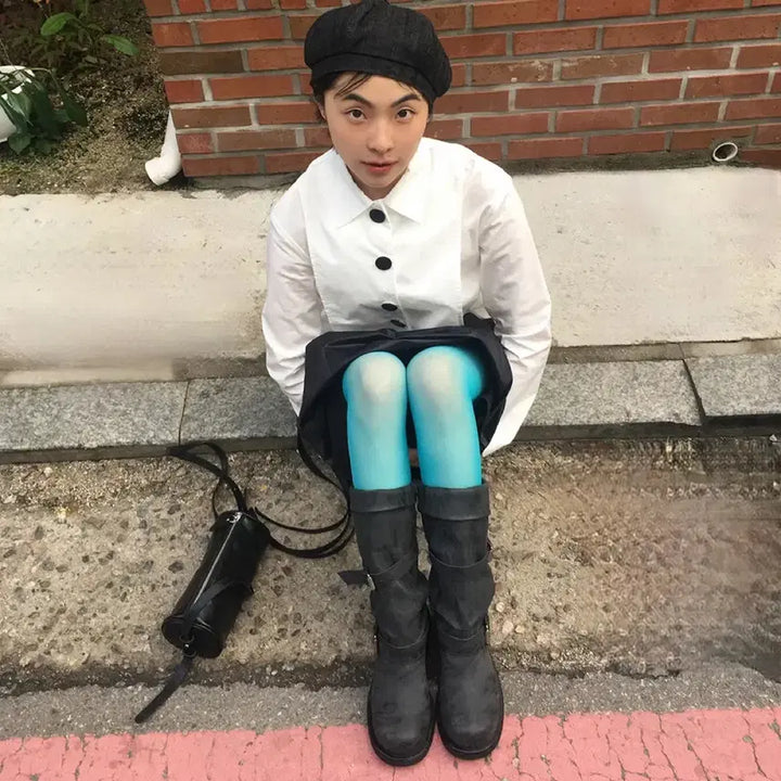 [BUNJANG] Negative Three Slouchy Long Boots Washed Black / 네거티브쓰리 slouchy long boots washed black