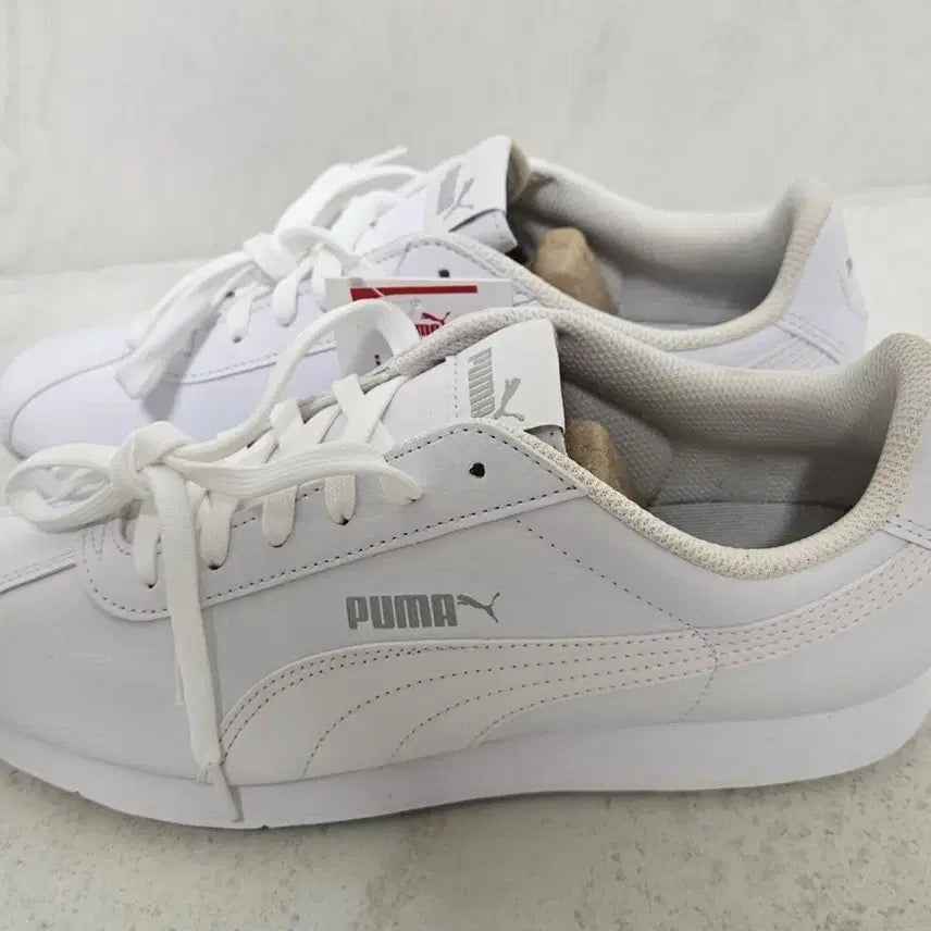[BUNJANG] Puma Turin White Sneakers / 퓨마 신발 튜린 화이트 275