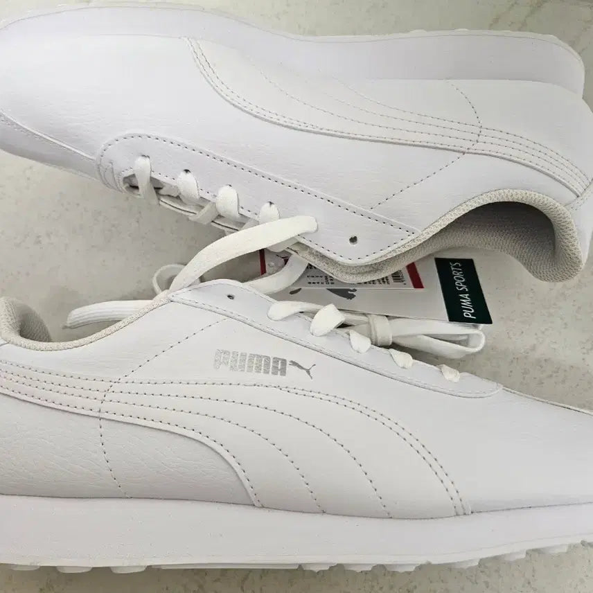 [BUNJANG] Puma Turin White Sneakers / 퓨마 신발 튜린 화이트 275