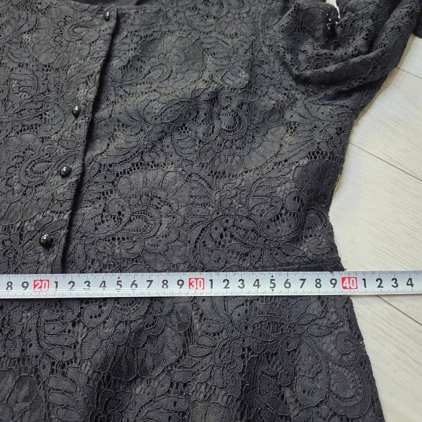 [BUNJANG] Self-Made Black Lace Long Dress / 자체제작 데이트룩 모임룩 블랙 레이스 롱 원피스