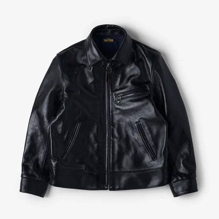 [BUNJANG] COLIMBO Cattle Driver Black Leather Jacket / [42] 콜림보 캐틀드라이버 블랙 스포츠자켓