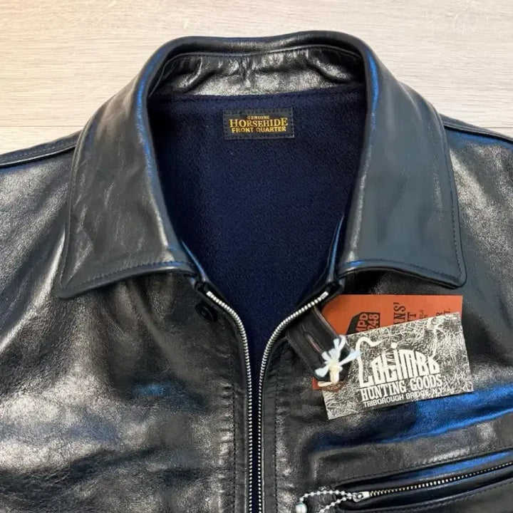 [BUNJANG] COLIMBO Cattle Driver Black Leather Jacket / [42] 콜림보 캐틀드라이버 블랙 스포츠자켓