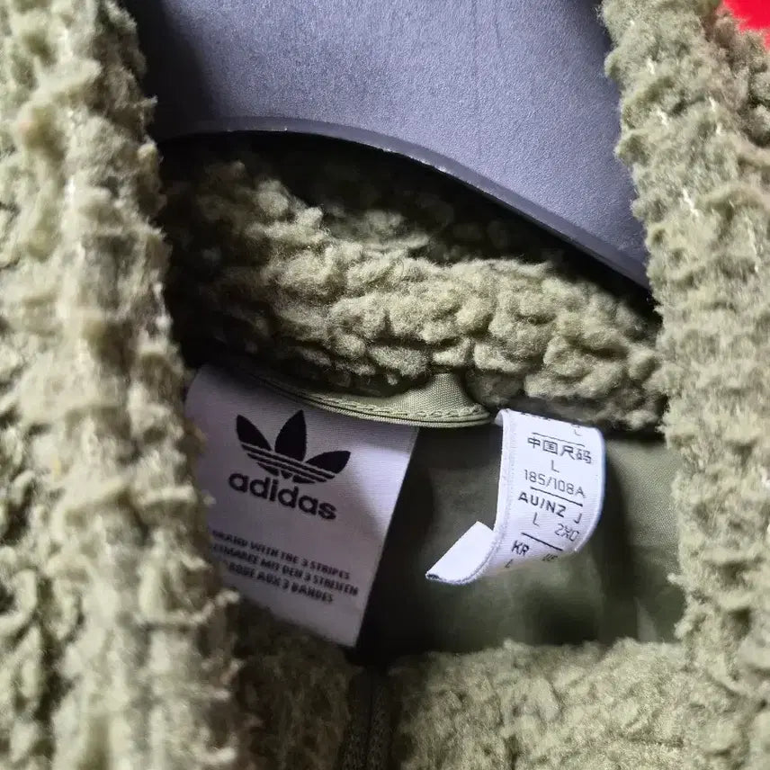 [BUNJANG] Adidas Big Trefoil Fleece Jacket / 아디다스 빅드레포일 뽀글이