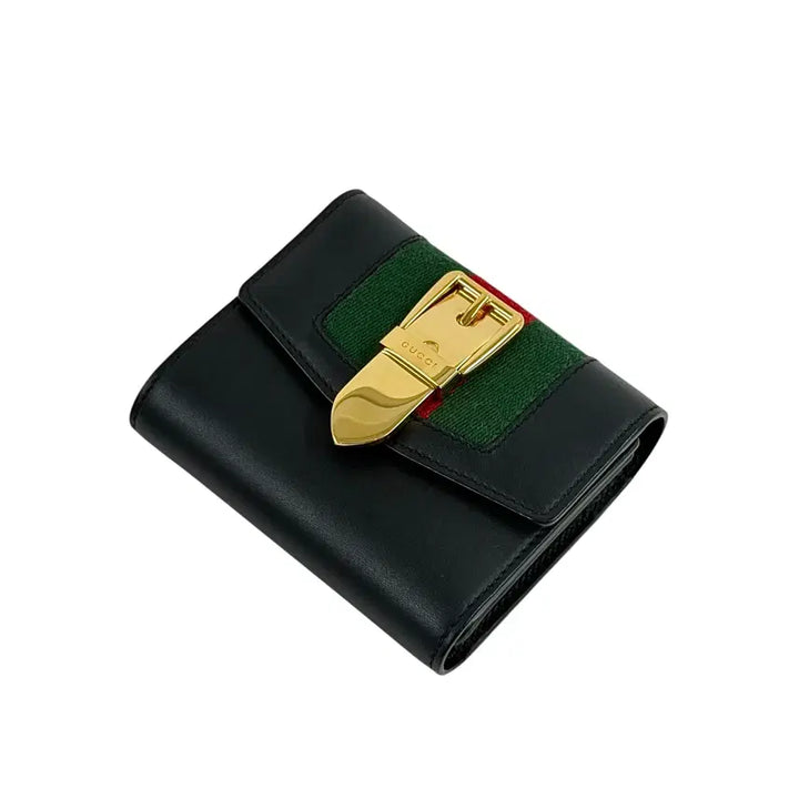 [BUNJANG] Gucci Sylvie Leather Bifold Wallet / 구찌 실비 레더 반지갑