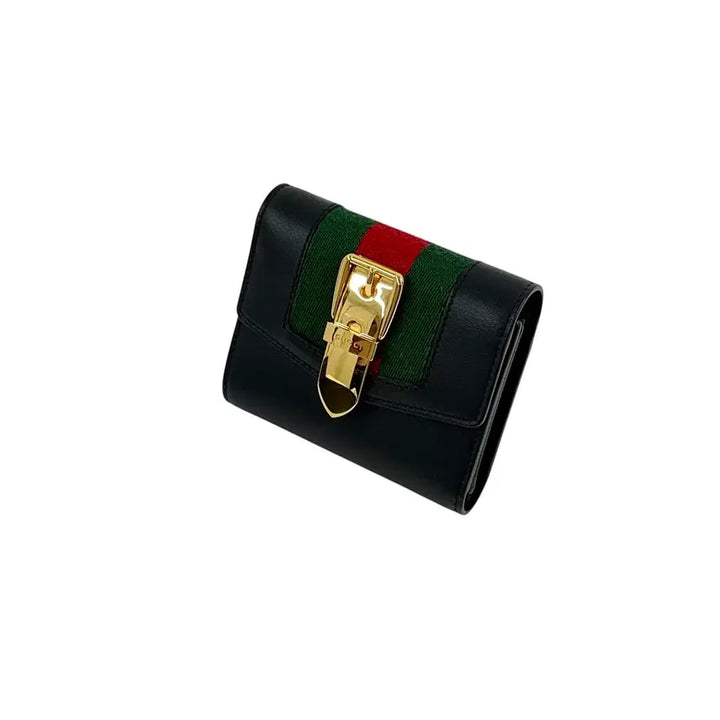 [BUNJANG] Gucci Sylvie Leather Bifold Wallet / 구찌 실비 레더 반지갑