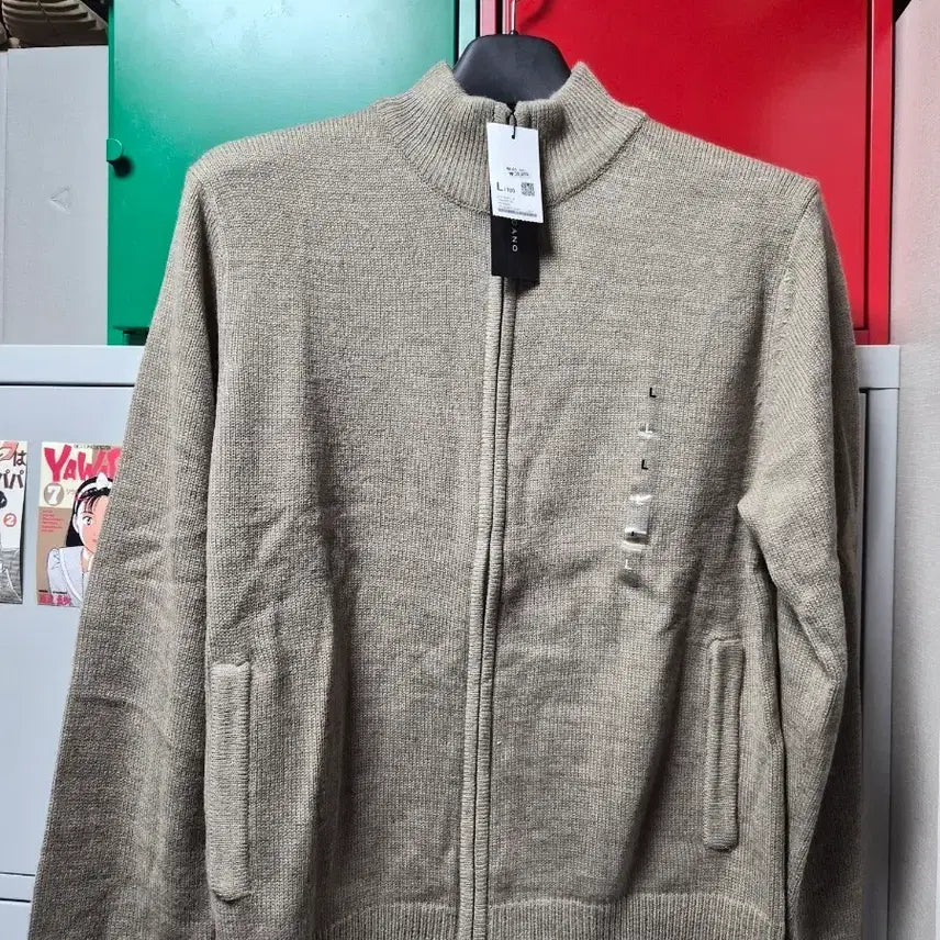 [BUNJANG] Giordano Knit Zip-up Jacket (L Size) / 지오다노 니트 집업 L 사이즈