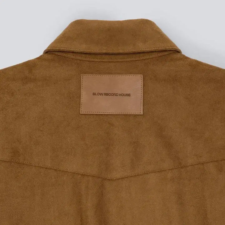 [BUNJANG] Slow Record House Suede Western Shirt / 슬로우 레코드 하우스) 스웨이드 웨스턴 셔츠