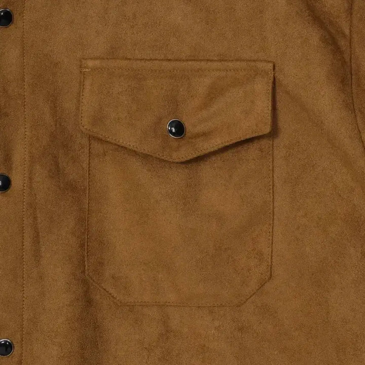 [BUNJANG] Slow Record House Suede Western Shirt / 슬로우 레코드 하우스) 스웨이드 웨스턴 셔츠