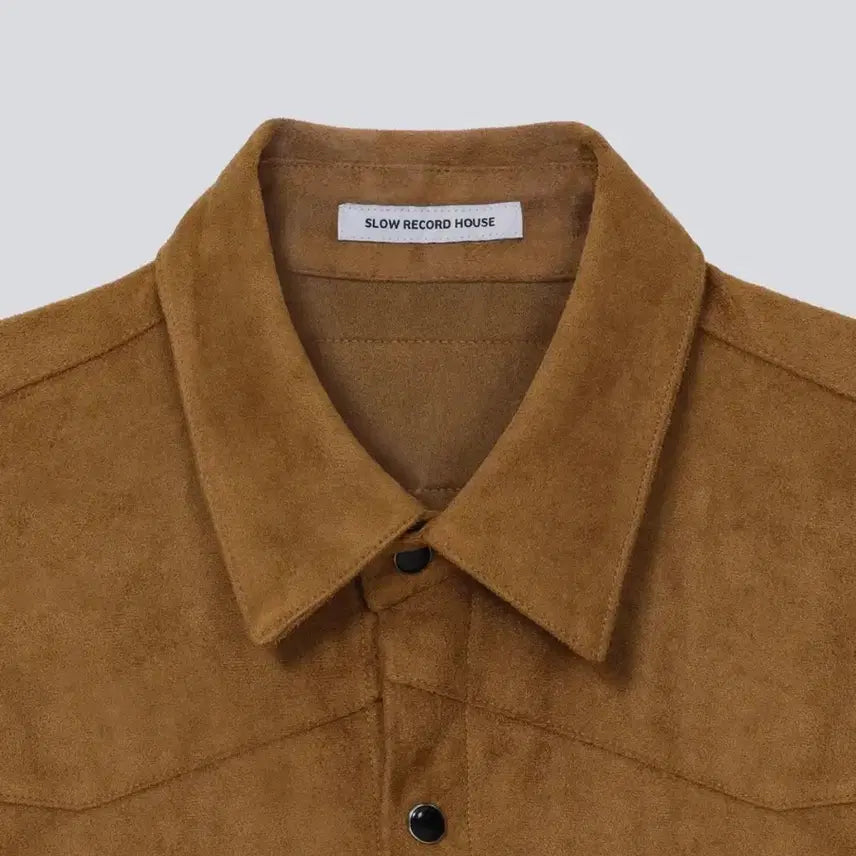 [BUNJANG] Slow Record House Suede Western Shirt / 슬로우 레코드 하우스) 스웨이드 웨스턴 셔츠
